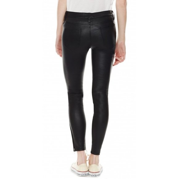 Current/Elliot Revolve black lamb leather pants - Picture 7 of 12